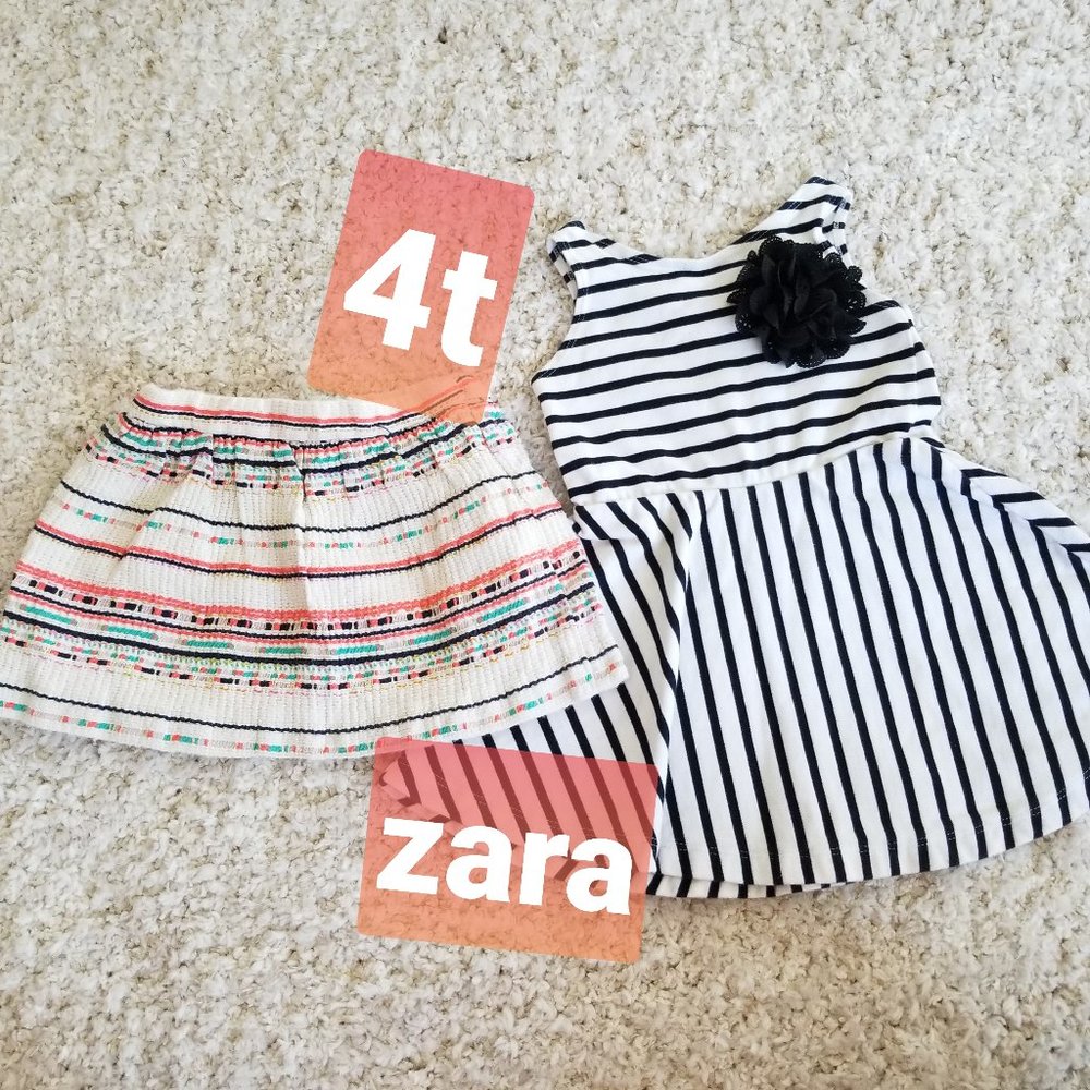 2 PC BUNDLE GIRLS SIZE 4T ZARA
